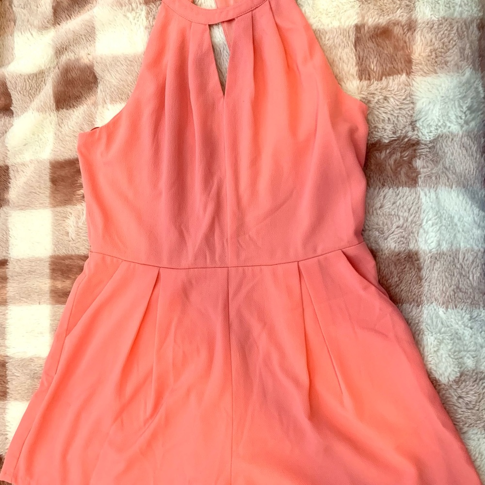 American Threads Pink Romper with Pocket